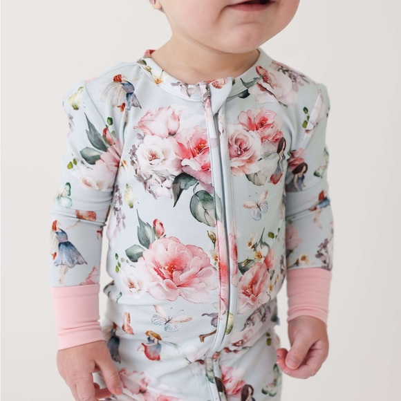 NWT Posh Peanut Melinda Convertible Footie 3-6M Fairies - Picture 8 of 8